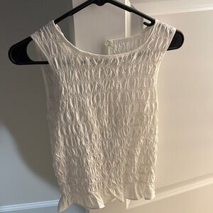 Elegant White Sleeveless Top